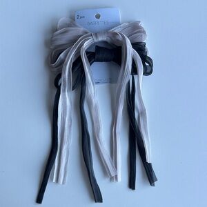 Scunci Black and Silver Hair Barrettes